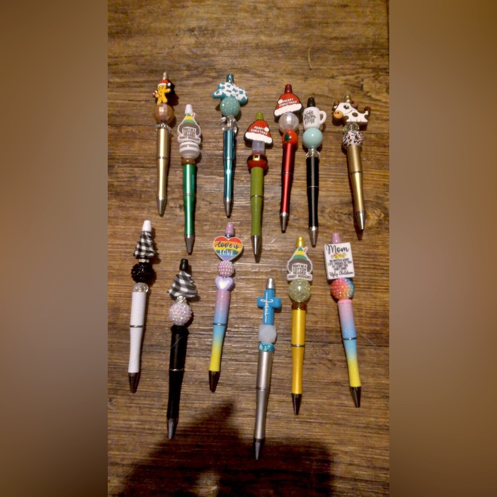 Beaded pens